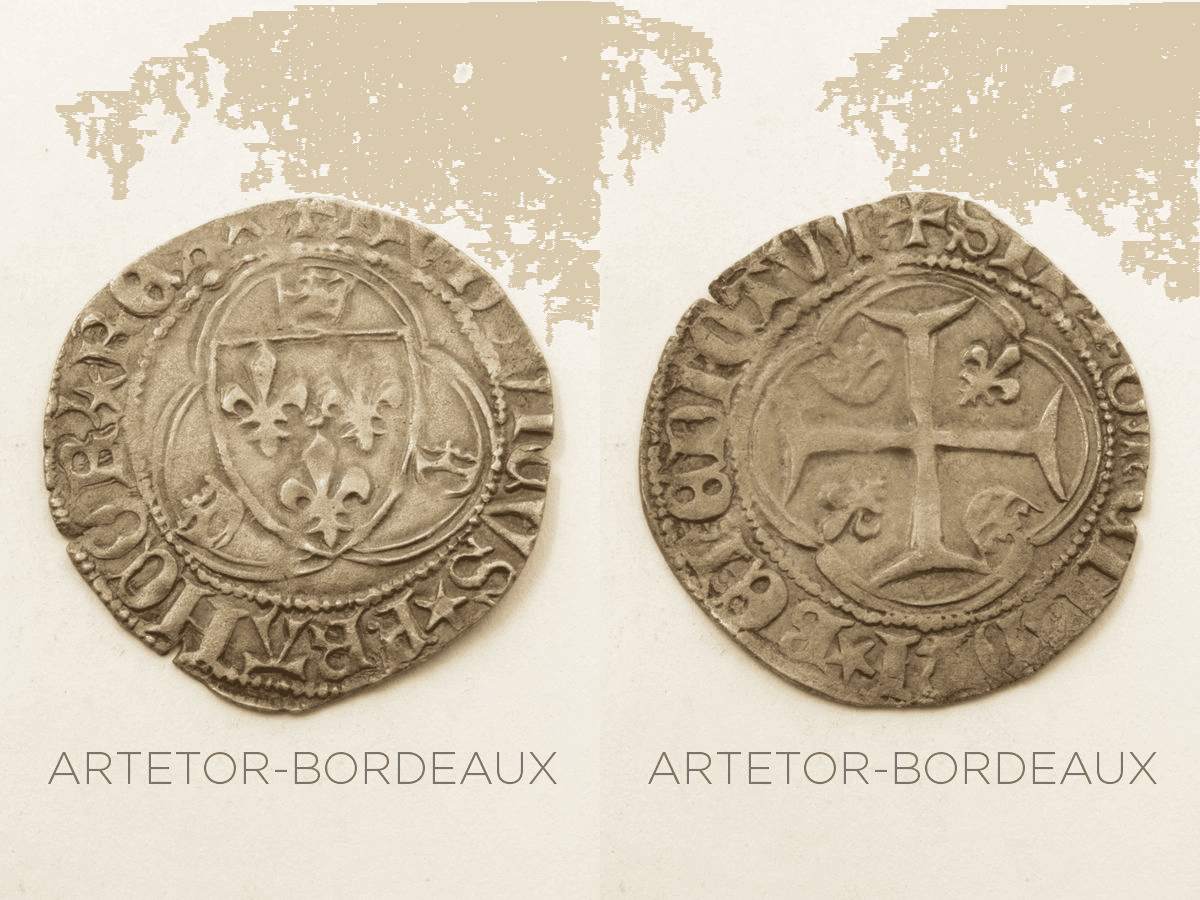 Blanc aux couronnelles - Charles VII — vue 2