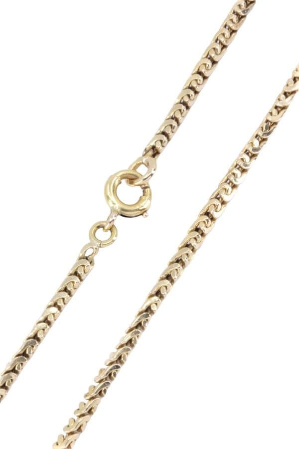 CHAINE ANCIENNE MAILLE CARRÉE FANTAISIE — vue 3