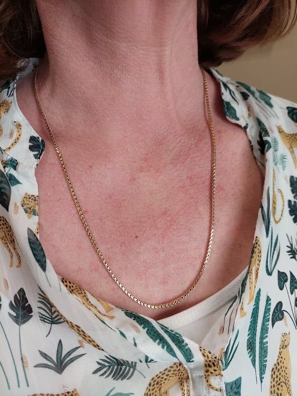 CHAINE ANCIENNE MAILLE CARRÉE FANTAISIE — vue 2