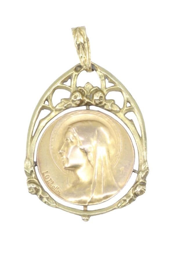 MÉDAILLE VIERGE ANCIENNE — vue 1