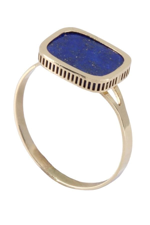 BAGUE MODERNE LAPIS LAZULI — vue 6