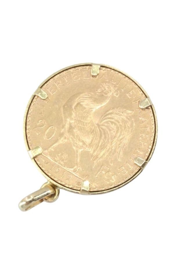 PENDENTIF PIÈCE 20 FRANCS MARIANNE — vue 2