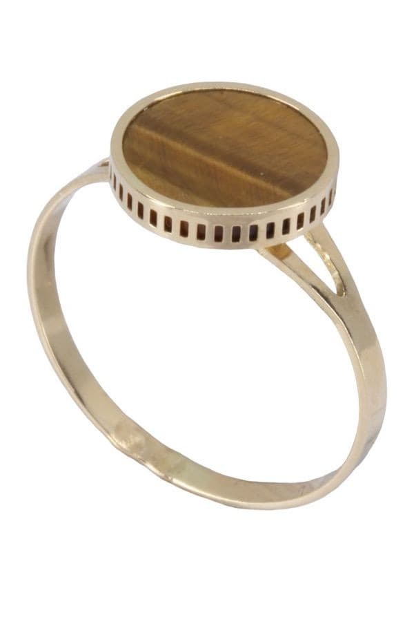 BAGUE MODERNE OEIL DE TIGRE — vue 4