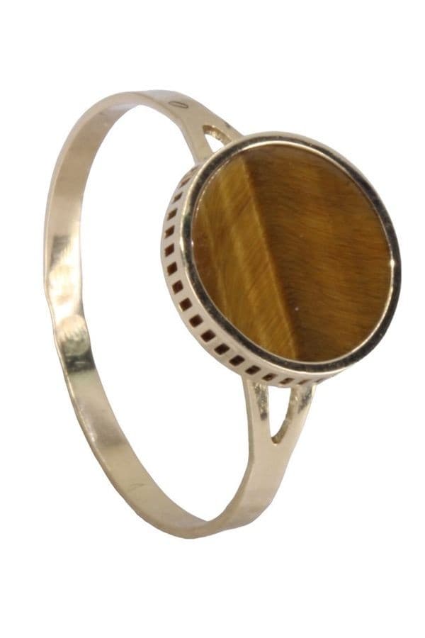 BAGUE MODERNE OEIL DE TIGRE — vue 5
