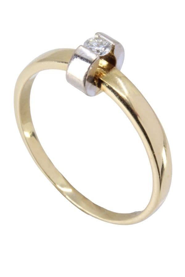 SOLITAIRE DIAMANT 0.09 CARAT — vue 5