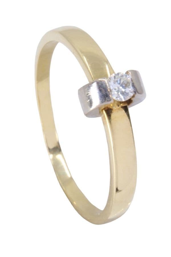 SOLITAIRE DIAMANT 0.09 CARAT — vue 4