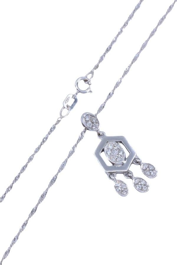 COLLIER PENDANT DIAMANTS — vue 3
