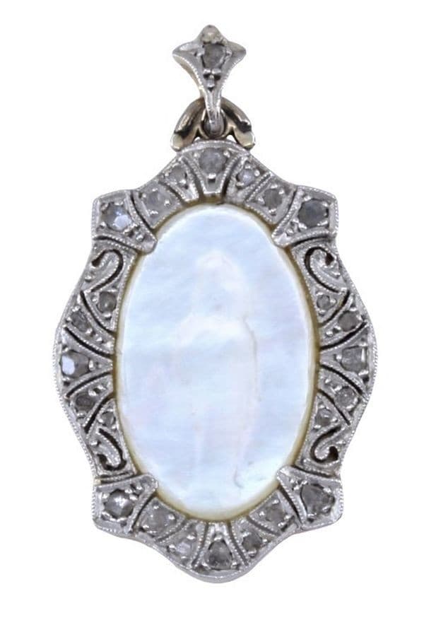 MÉDAILLE VIERGE ART DÉCO — vue 1