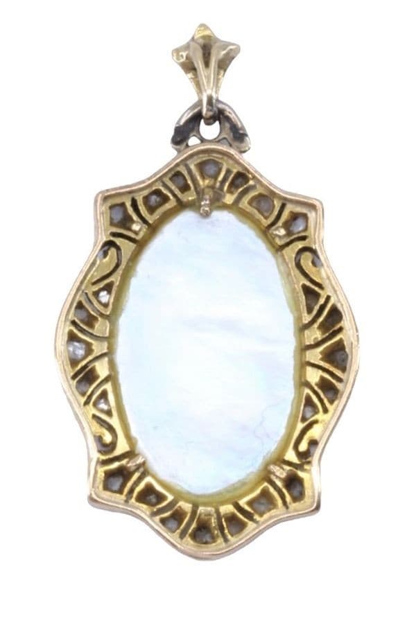 MÉDAILLE VIERGE ART DÉCO — vue 4