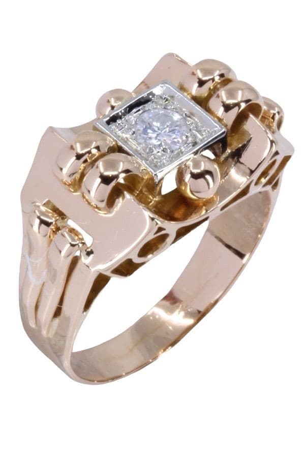 SOLITAIRE DIAMANT ANNÉES 50' — vue 3