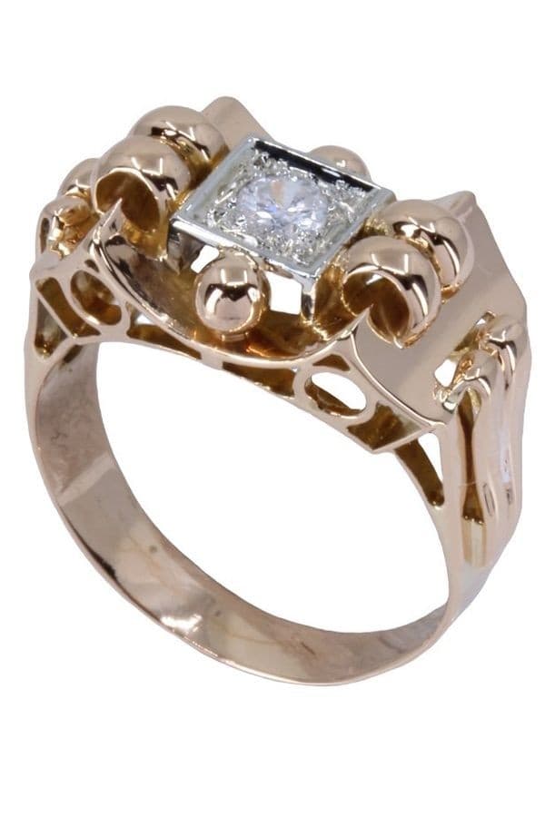 SOLITAIRE DIAMANT ANNÉES 50' — vue 5