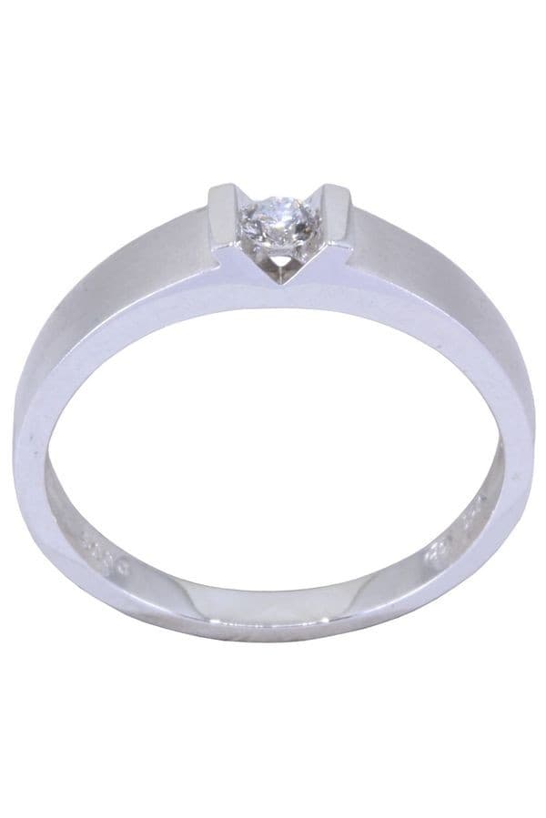 SOLITAIRE MODERNE DIAMANT — vue 1
