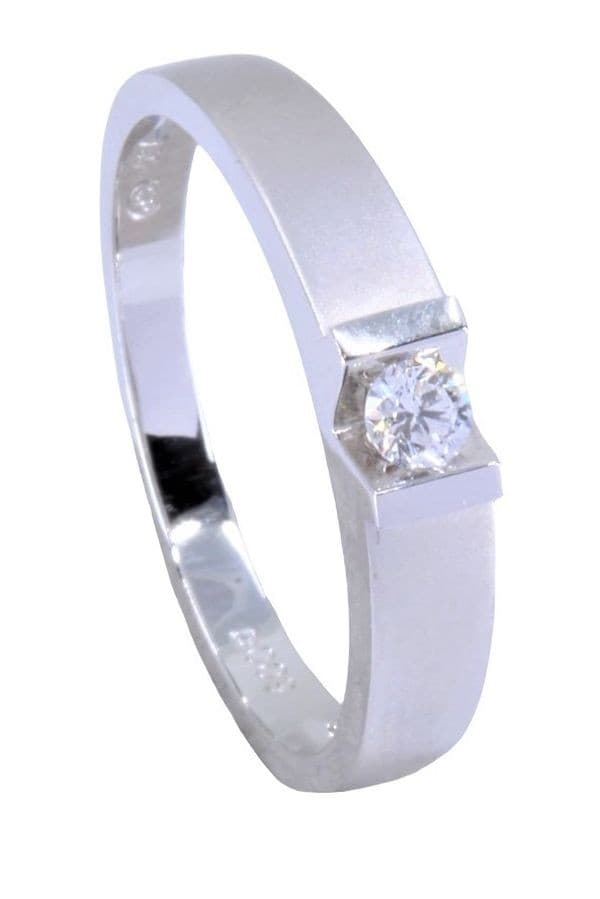 SOLITAIRE MODERNE DIAMANT — vue 4
