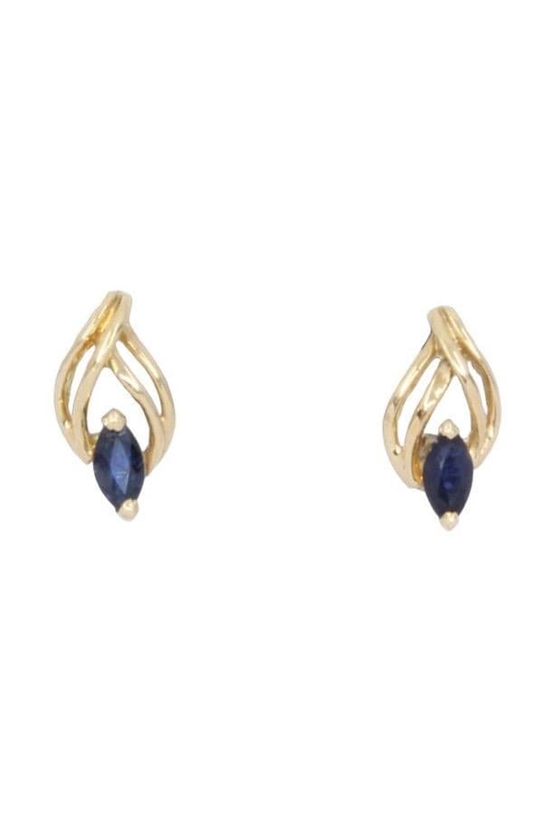 BOUCLES D'OREILLES SAPHIRS — vue 1