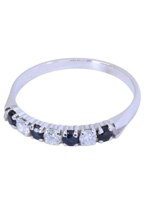 DEMI-ALLIANCE SAPHIRS ET DIAMANTS — vue 3