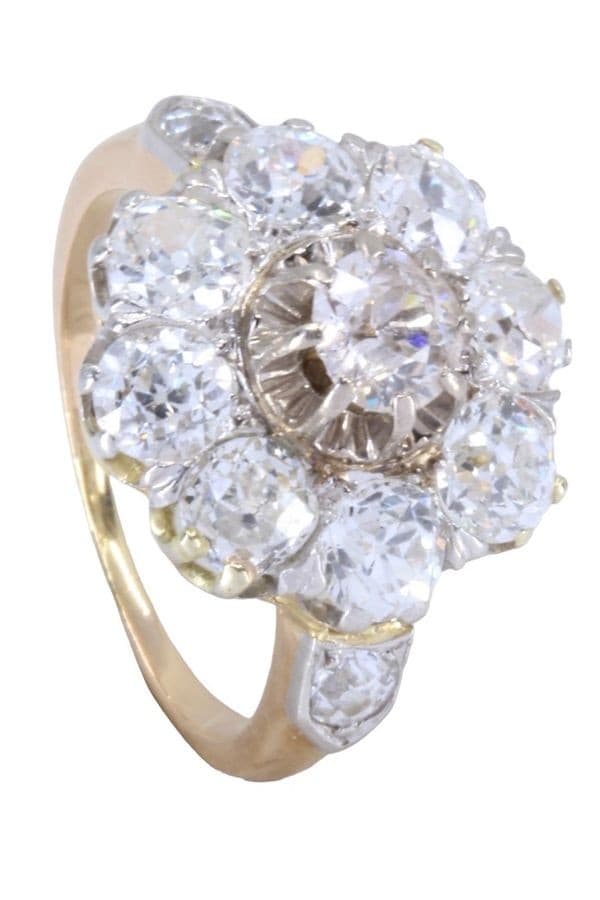 BAGUE MARGUERITE DIAMANTS — vue 3