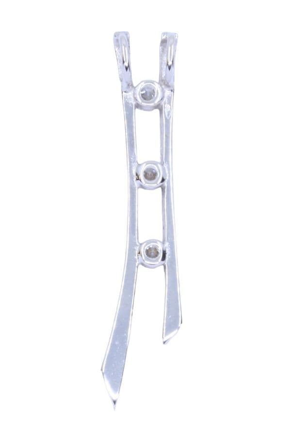 PENDENTIF TRILOGIE DIAMANTS — vue 3