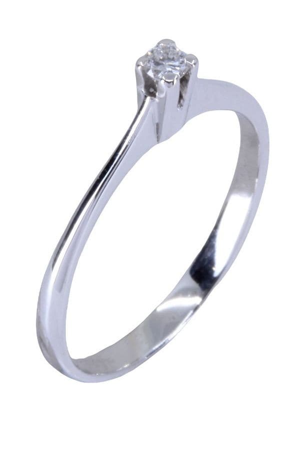 SOLITAIRE DIAMANT 0.06 CARAT — vue 5