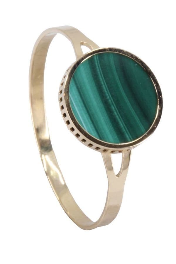 BAGUE MODERNE MALACHITE — vue 5