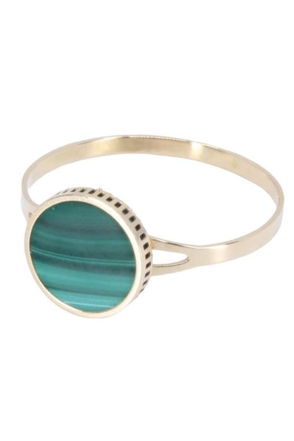 BAGUE MODERNE MALACHITE — vue 6