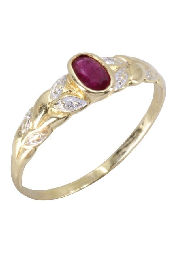 BAGUE MODERNE RUBIS ET DIAMANTS — vue 4