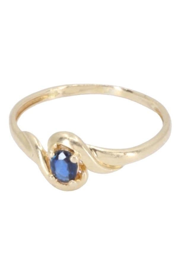 BAGUE MODERNE SAPHIR — vue 3