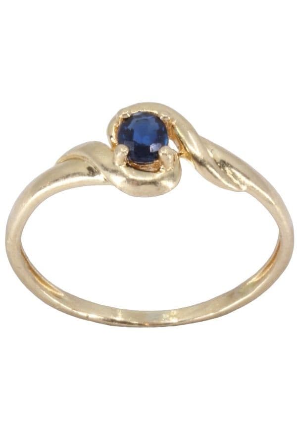 BAGUE MODERNE SAPHIR — vue 1