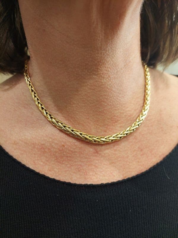 COLLIER MAILLE PALMIER EN CHUTE — vue 2