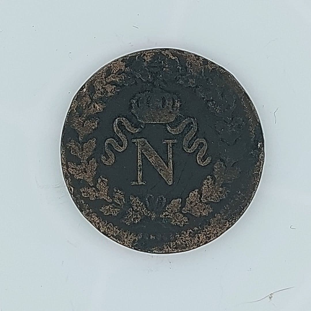 DECIME AU N COURONNE 1815 — vue 1