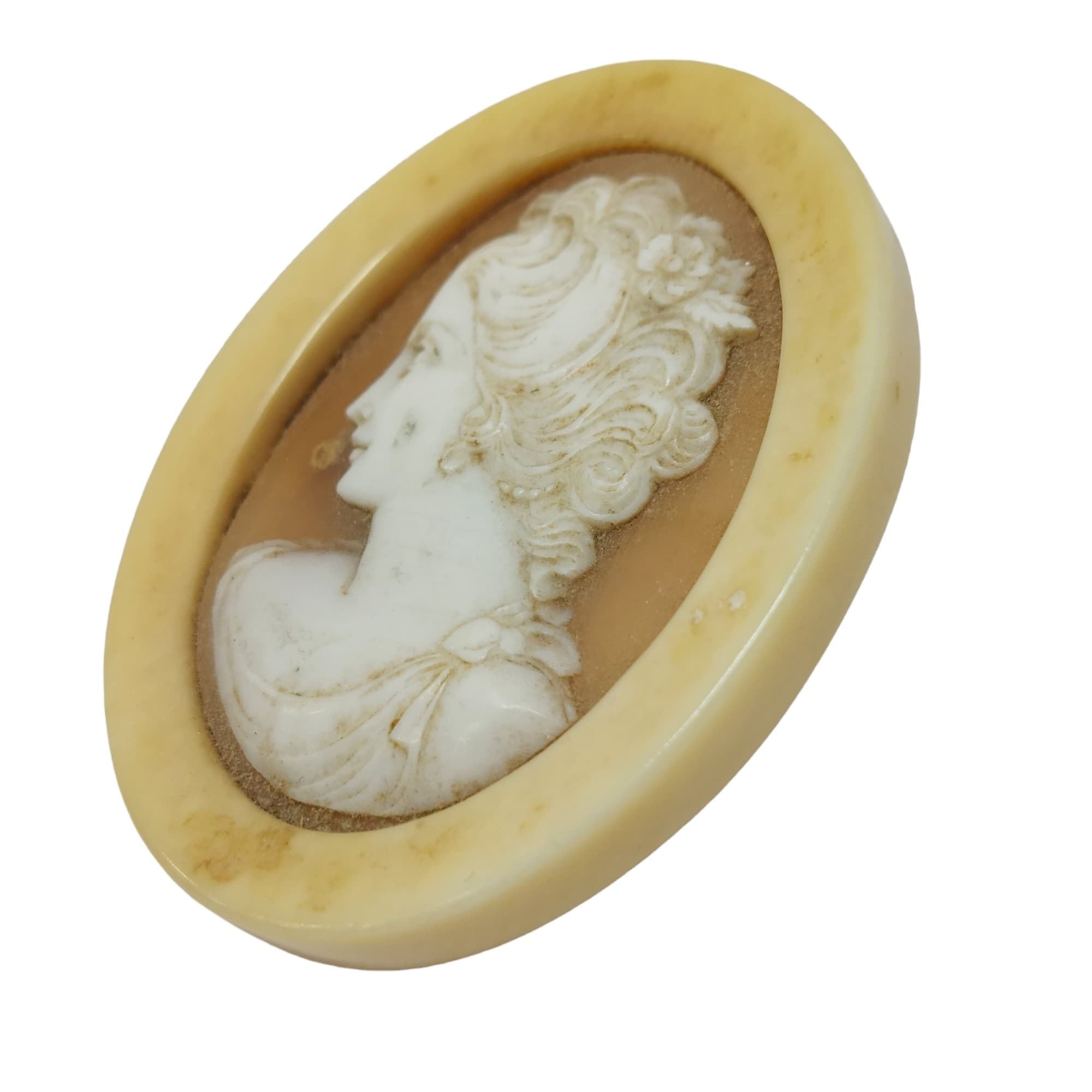 BROCHE IVOIRE ET CAMEE — vue 3
