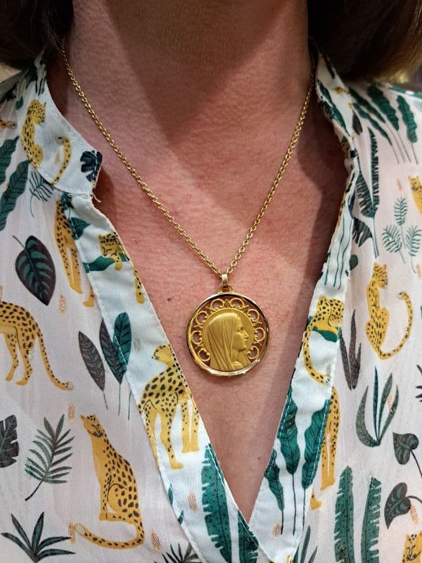 MÉDAILLE VIERGE SIGNÉE GRUN — vue 2