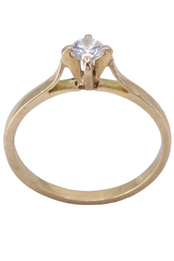 SOLITAIRE DIAMANT 0.15 CARAT — vue 1