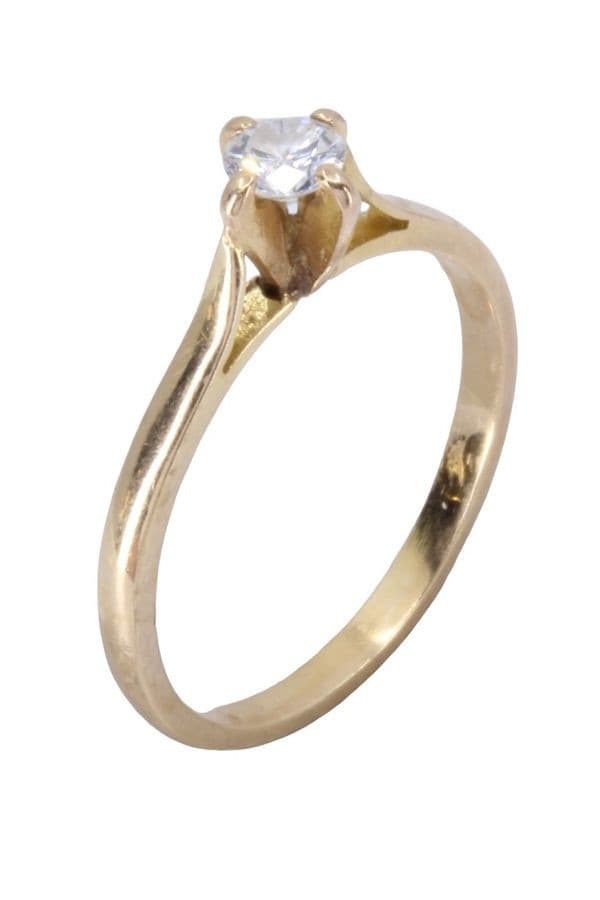 SOLITAIRE DIAMANT 0.15 CARAT — vue 4