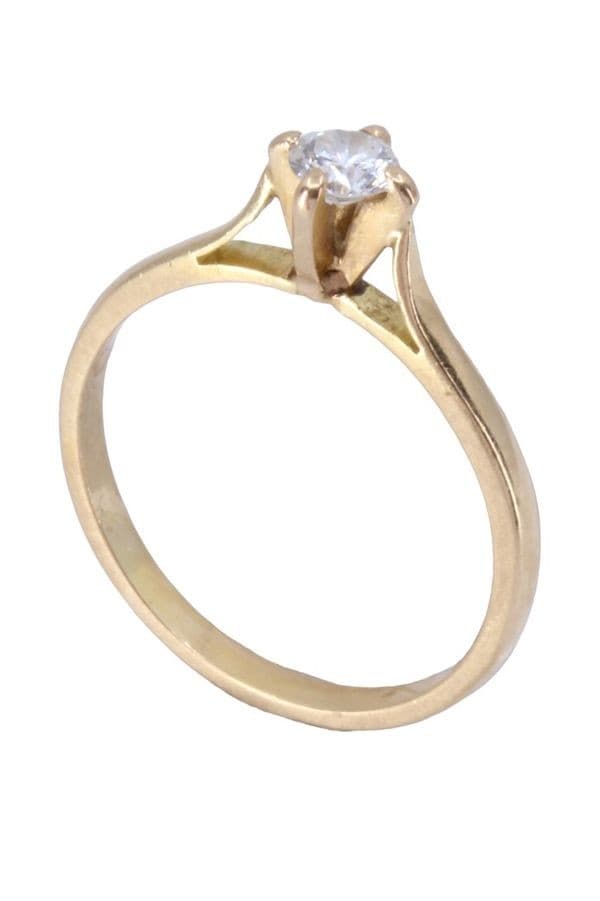 SOLITAIRE DIAMANT 0.15 CARAT — vue 5