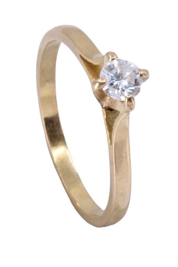 SOLITAIRE DIAMANT 0.15 CARAT — vue 6
