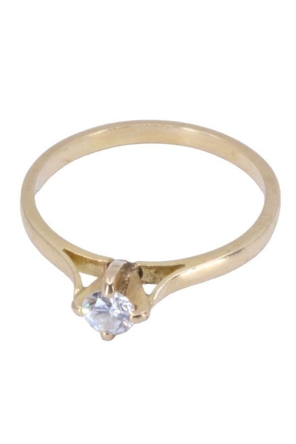 SOLITAIRE DIAMANT 0.15 CARAT — vue 3