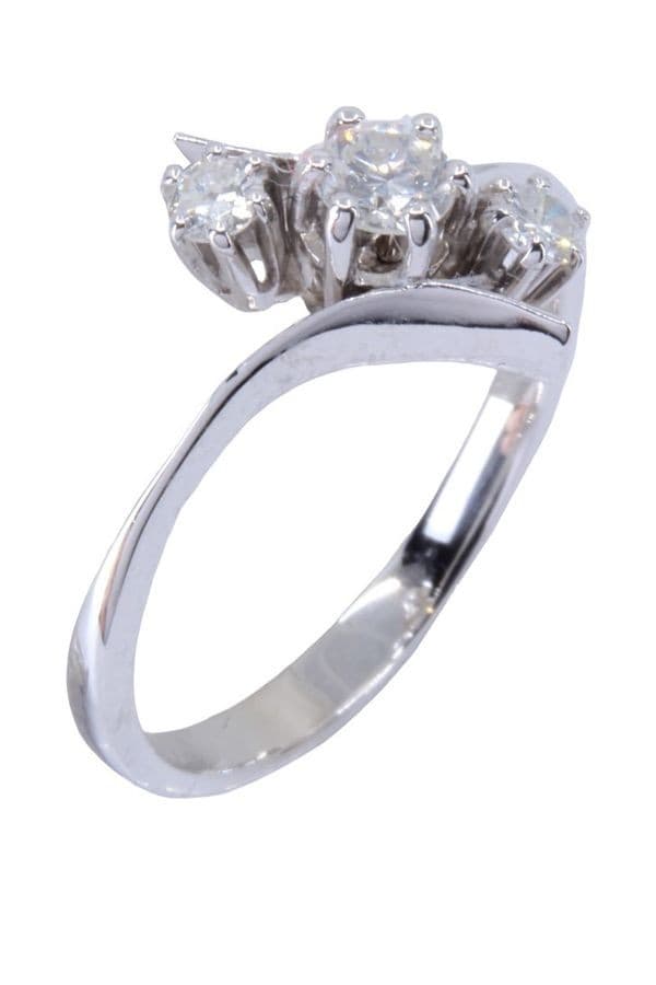 BAGUE TRILOGIE DIAMANTS — vue 3