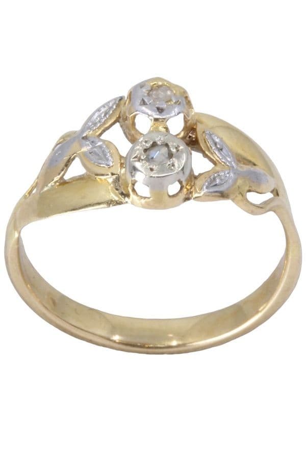 BAGUE DIAMANTS ART-NOUVEAU — vue 1