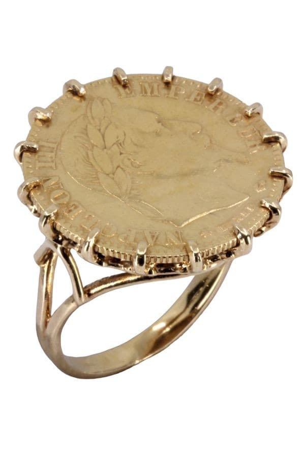 BAGUE PIÈCE 10 FRANCS NAPOLÉON III — vue 4