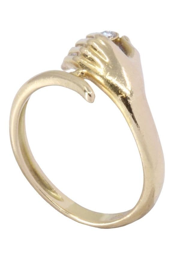 BAGUE MAIN DIAMANT — vue 5