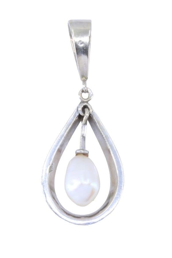 PENDENTIF VINTAGE PERLE BAROQUE — vue 3