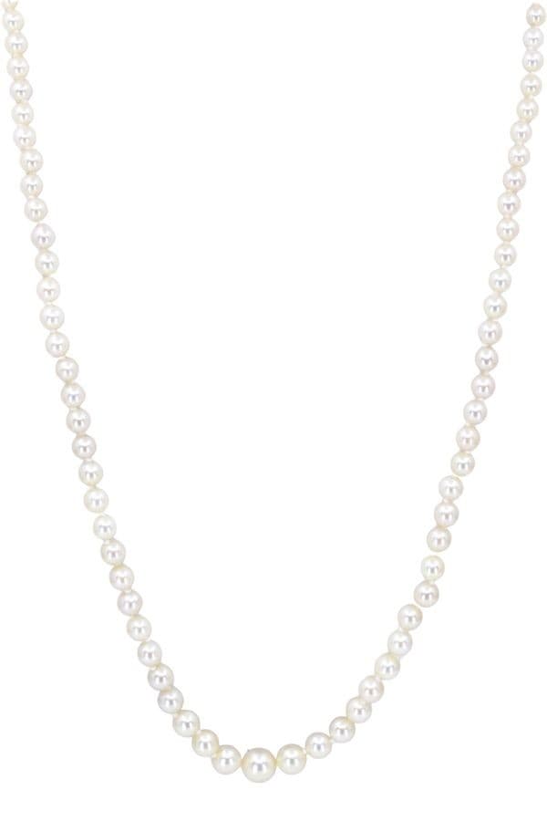 COLLIER DE PERLES EN CHUTE ART-DÉCO — vue 1