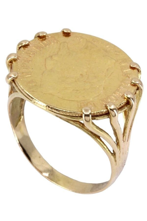 BAGUE PIÈCE 10 FRANCS NAPOLÉON III — vue 5