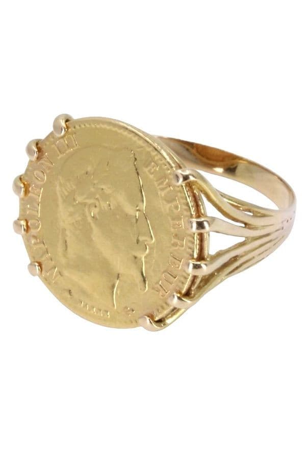 BAGUE PIÈCE 10 FRANCS NAPOLÉON III — vue 3
