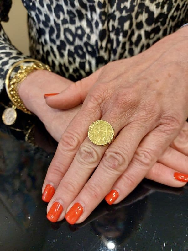 BAGUE PIÈCE 10 FRANCS NAPOLÉON III — vue 2