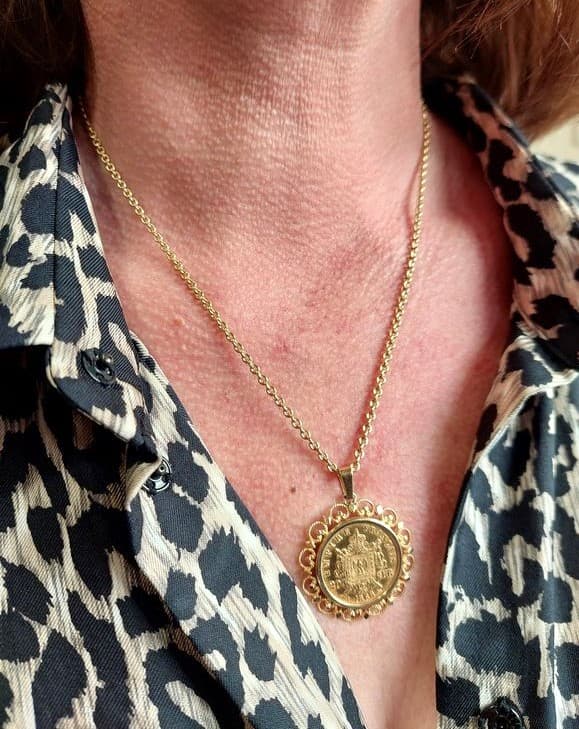 PENDENTIF 20 FRANCS NAPOLÉON III — vue 2