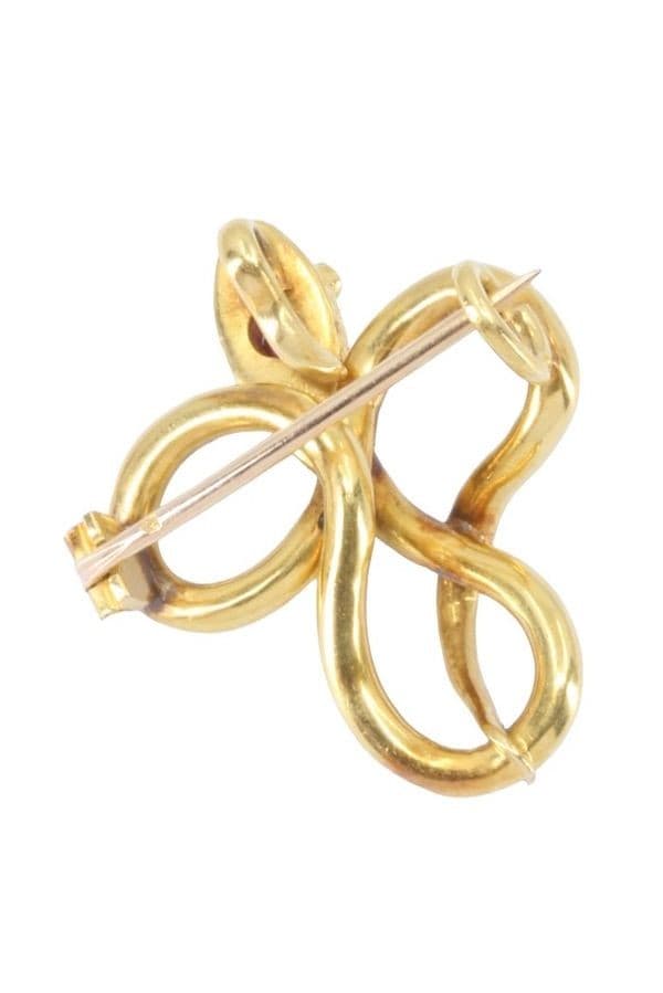 BROCHE SERPENT RUBIS ET SAPHIRS — vue 3