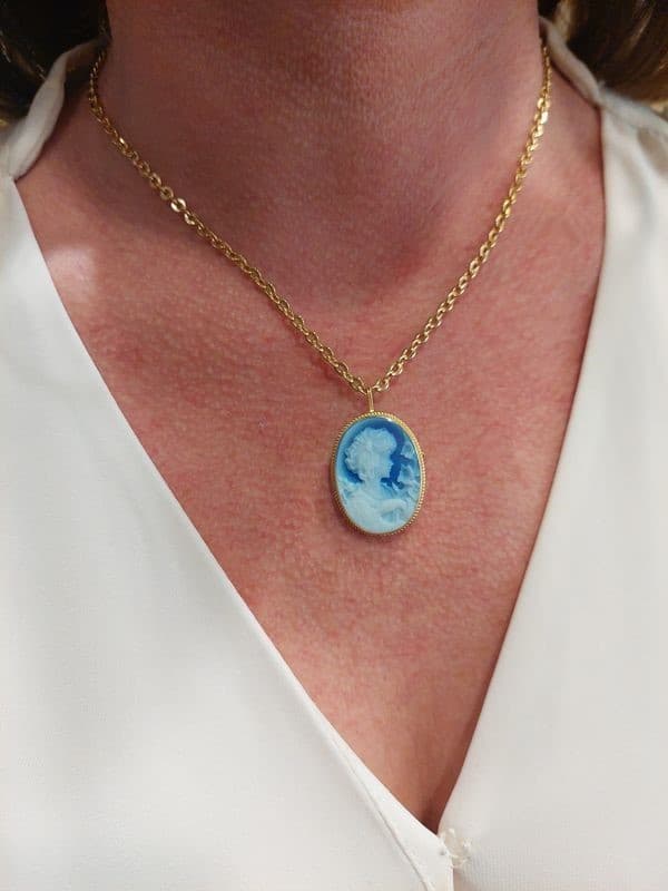 PENDENTIF BROCHE CAMÉE — vue 2
