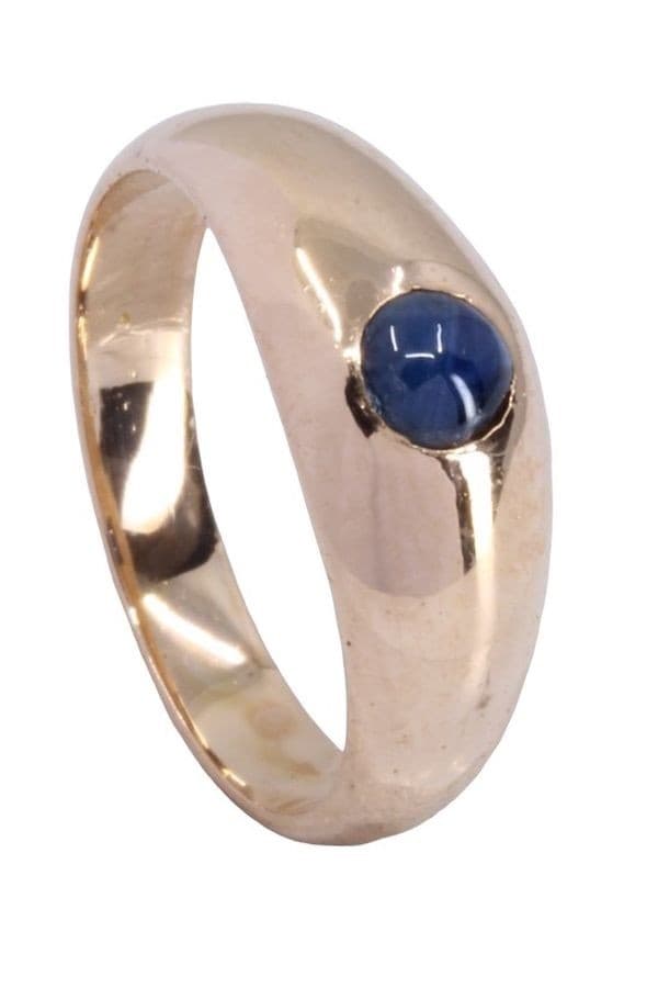 JONC ANGLAIS SAPHIR CABOCHON — vue 3