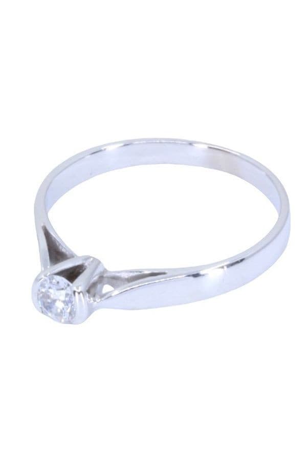SOLITAIRE DIAMANT 0.15 CARAT — vue 3